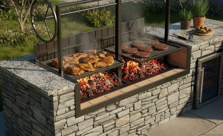 Built-in_Split_Argentine_BBQ_Grill_with_Rear_Brasero_and_Steel_Firebox_-_22__09589